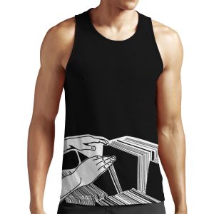 Crate Digger Vinyl Records All-over-print Unisex Tank Top