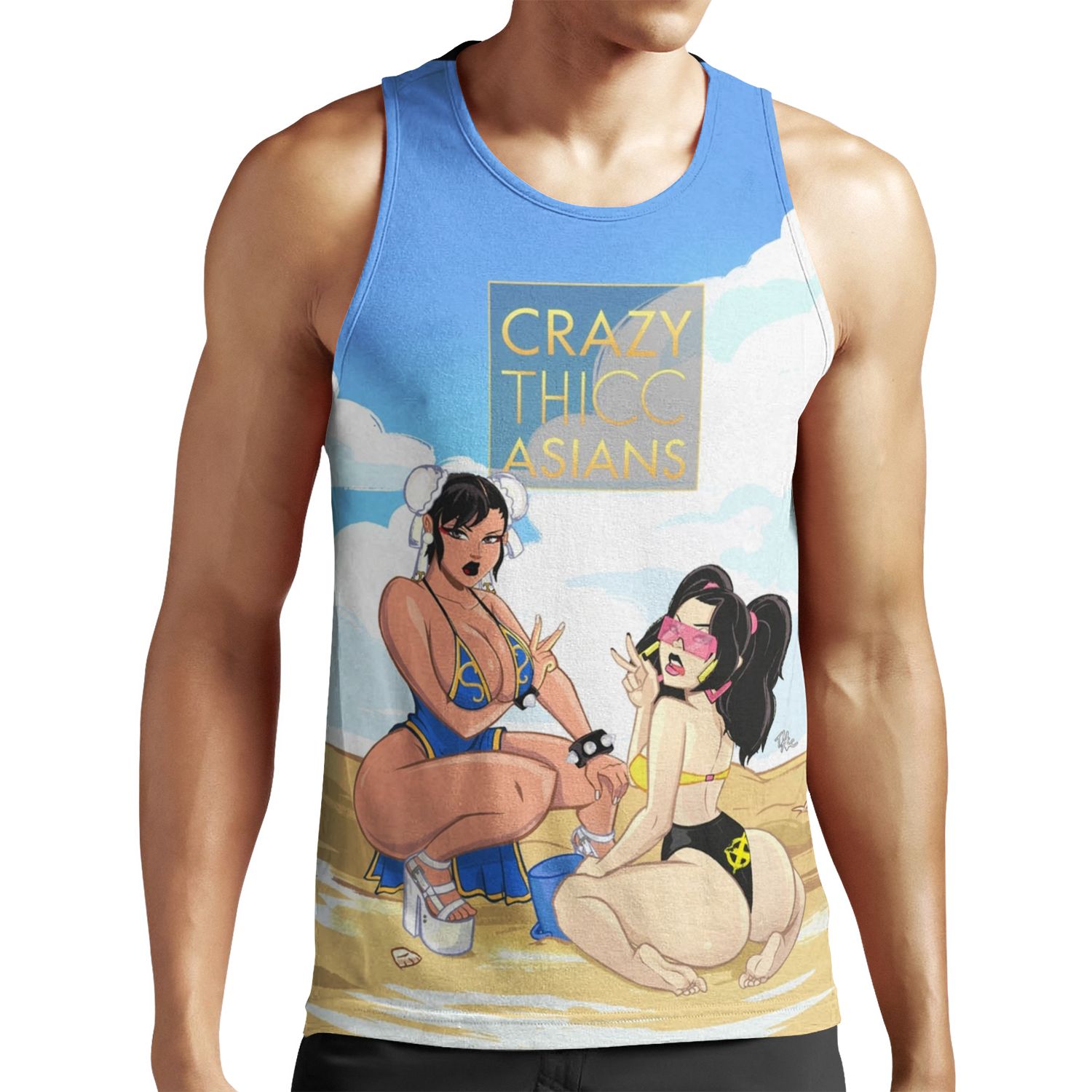 Crazy Thicc All-over-print Unisex Tank Top
