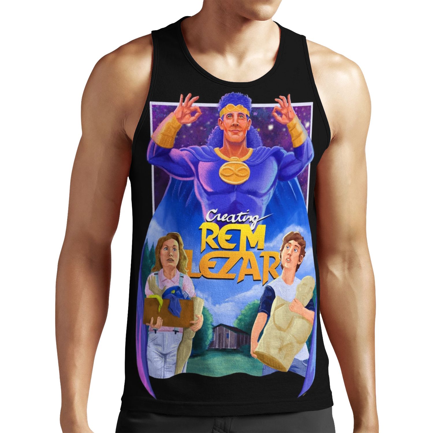 Creating Rem Lezar Fan Poster All-over-print Unisex Tank Top