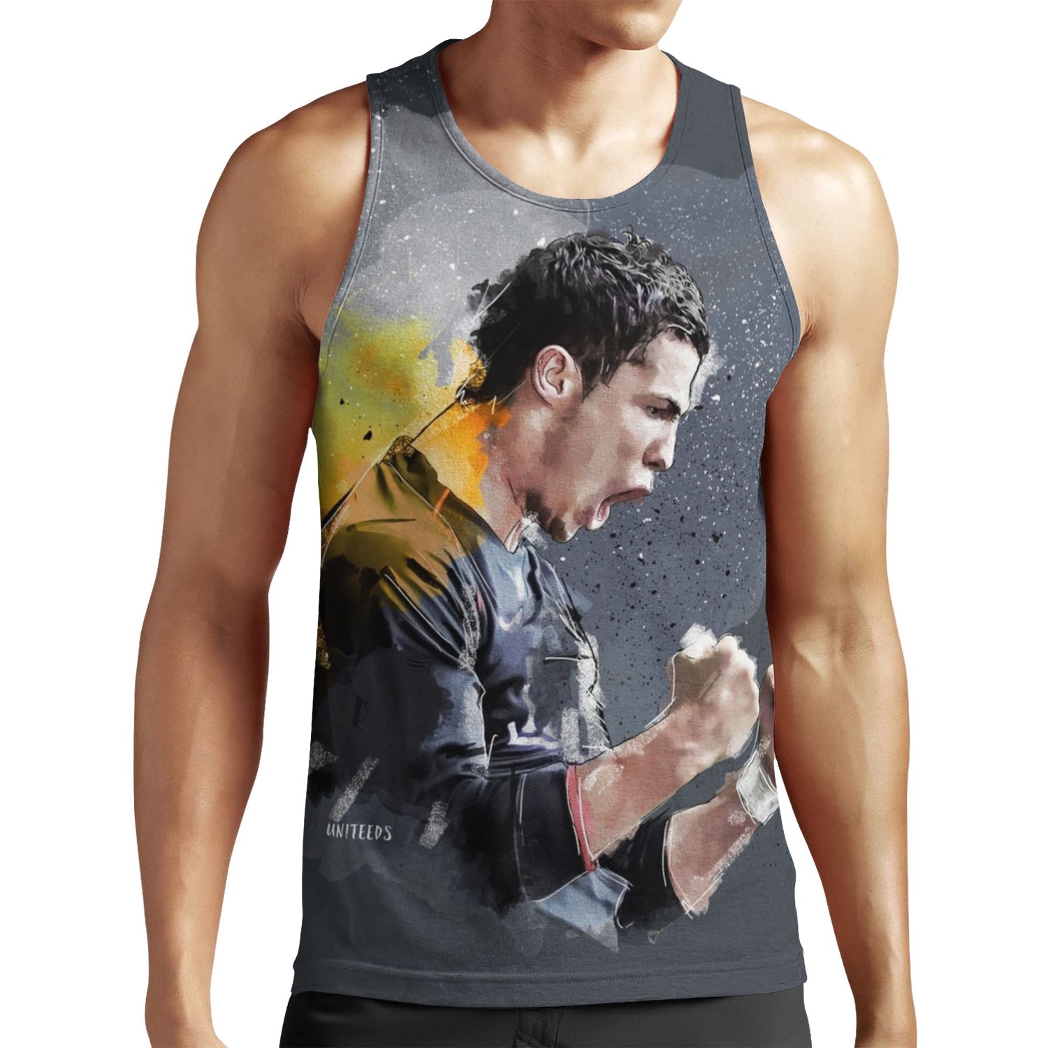 Cristiano Ronaldo Painting All-over-print Unisex Tank Top