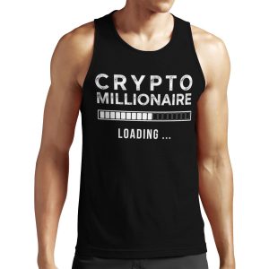 Crypto Millionaire Loading Funny Cryptocurrency Bitcoin Ethereum All-over-print Unisex Tank Top