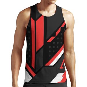 Csgo Black Red And White All-over-print Unisex Tank Top