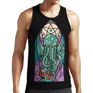 Cthulhu Church Stained Glass Cosmic Horror All-over-print Unisex Tank Top