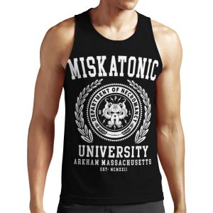 Cthulu And Lovecraft Miskatonic University All-over-print Unisex Tank Top