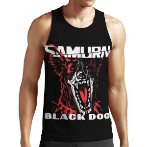 Cyberpunk Black Dog Samurai All-over-print Unisex Tank Top