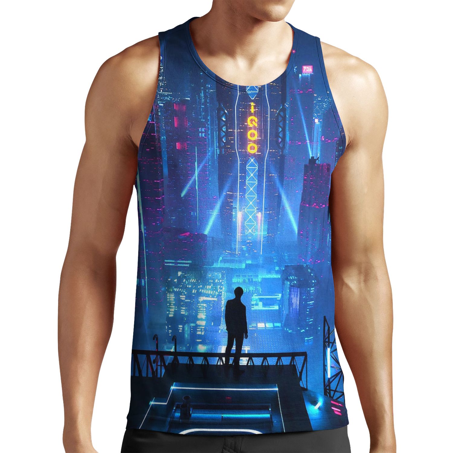 Cyberpunk Night City All-over-print Unisex Tank Top