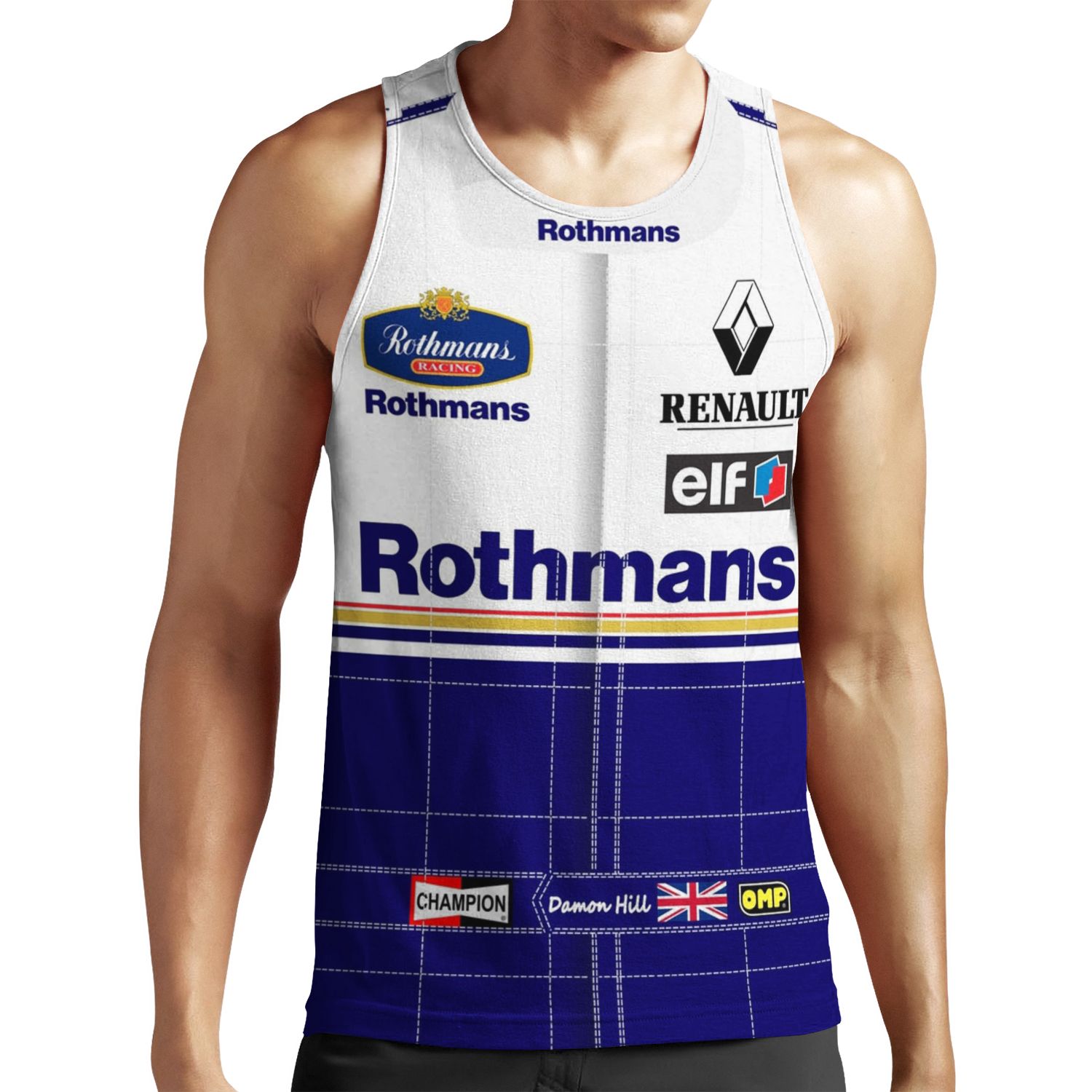 Damon Hill Race Suit 1994 All-over-print Unisex Tank Top