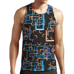 Dan Flashes A Colorful Shirt Wore By Dan Flashes All-over-print Unisex Tank Top