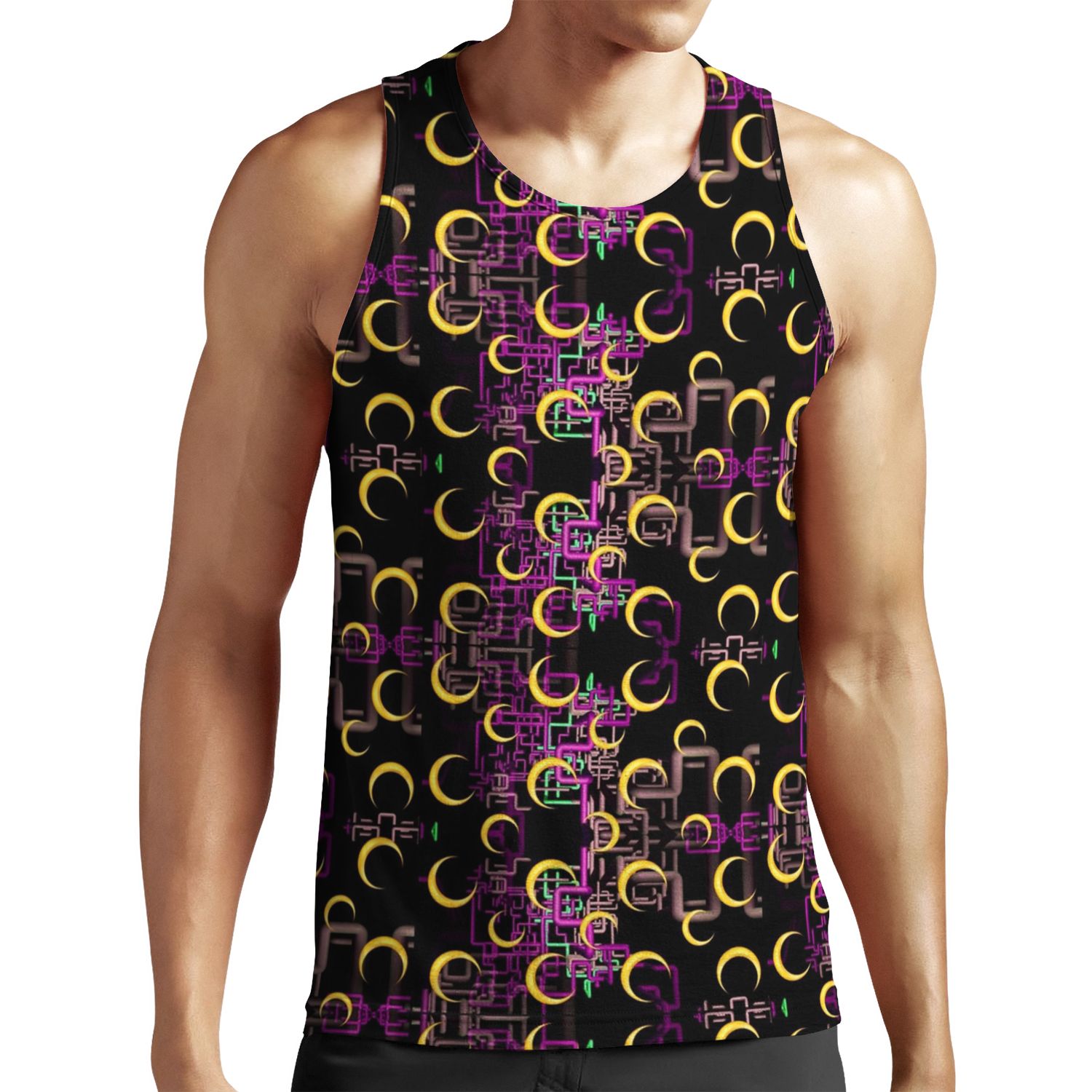 Dan Flashes Pattern Cool Tim Robinson 3 All-over-print Unisex Tank Top