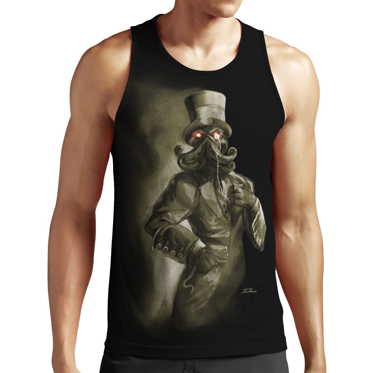 Dapper Cthulhu All-over-print Unisex Tank Top