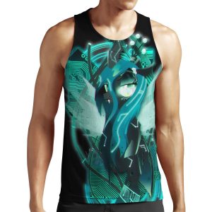 Dark Synthwave Cyberpunk Queen Chrysalis All-over-print Unisex Tank Top