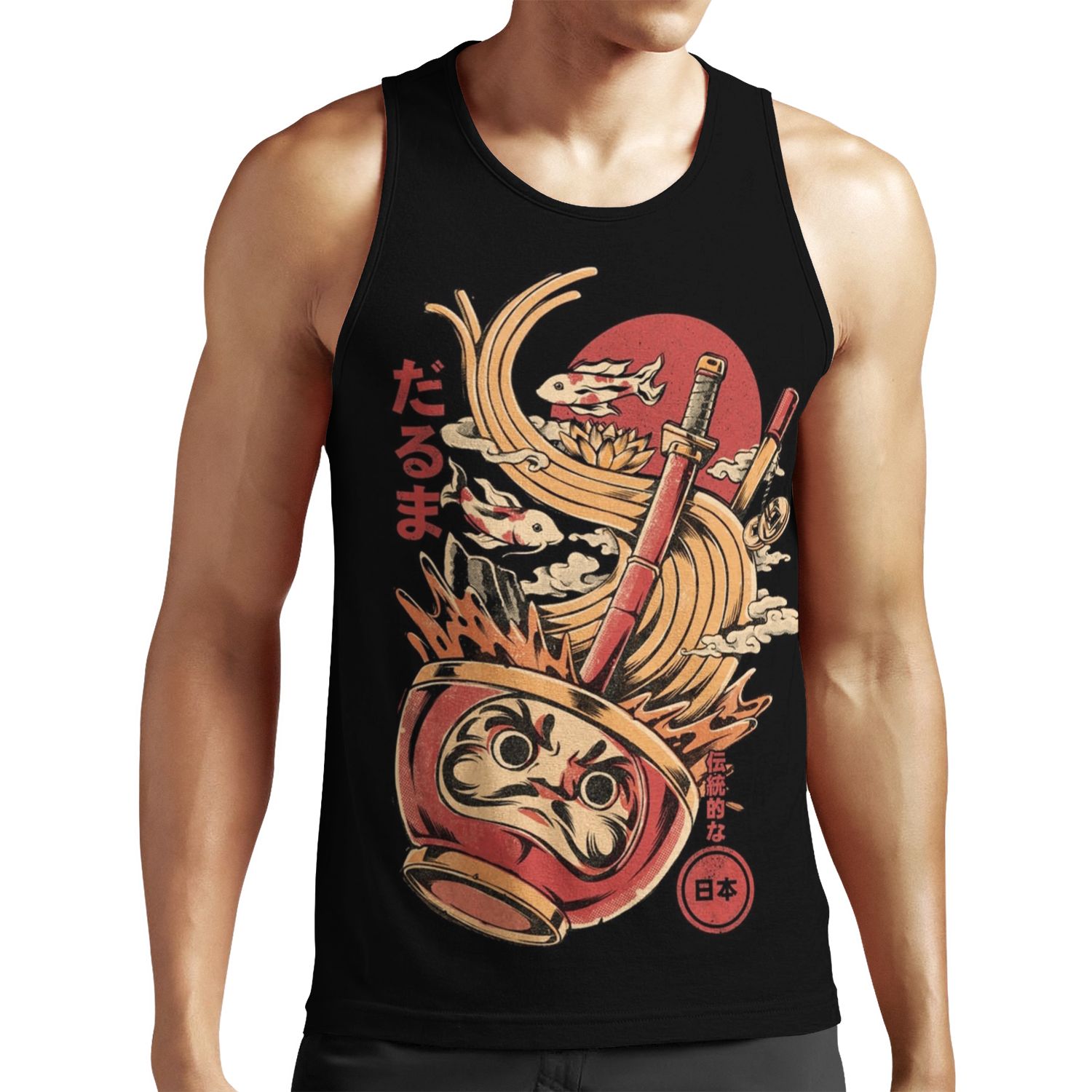 Daruma S Ramen All-over-print Unisex Tank Top