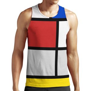 De Stijl Artworks Mondriaan All-over-print Unisex Tank Top