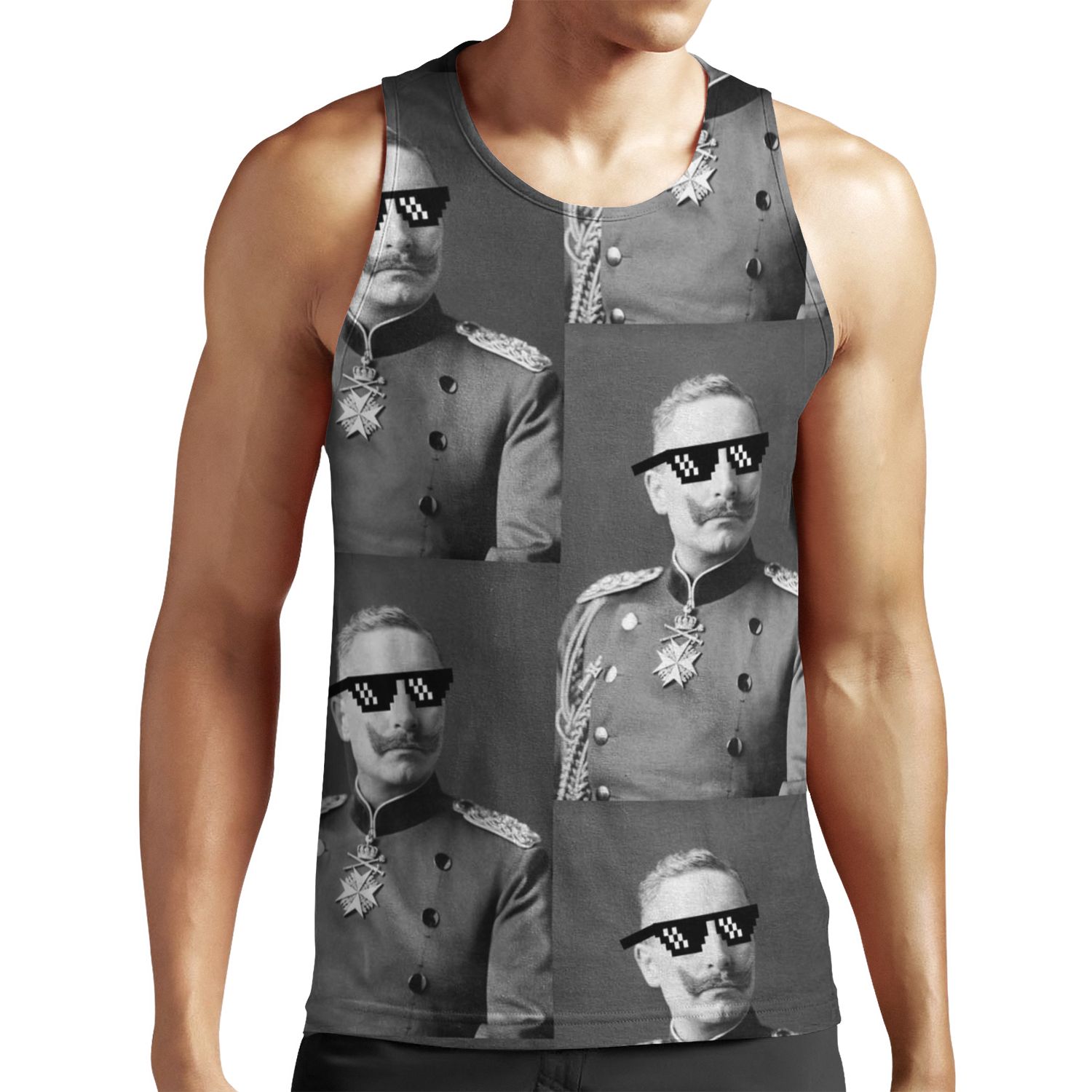Deal With It Kaiser Wilhelm Ii All-over-print Unisex Tank Top