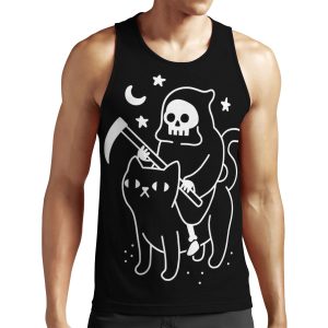 Death Rides A Black Cat All-over-print Unisex Tank Top