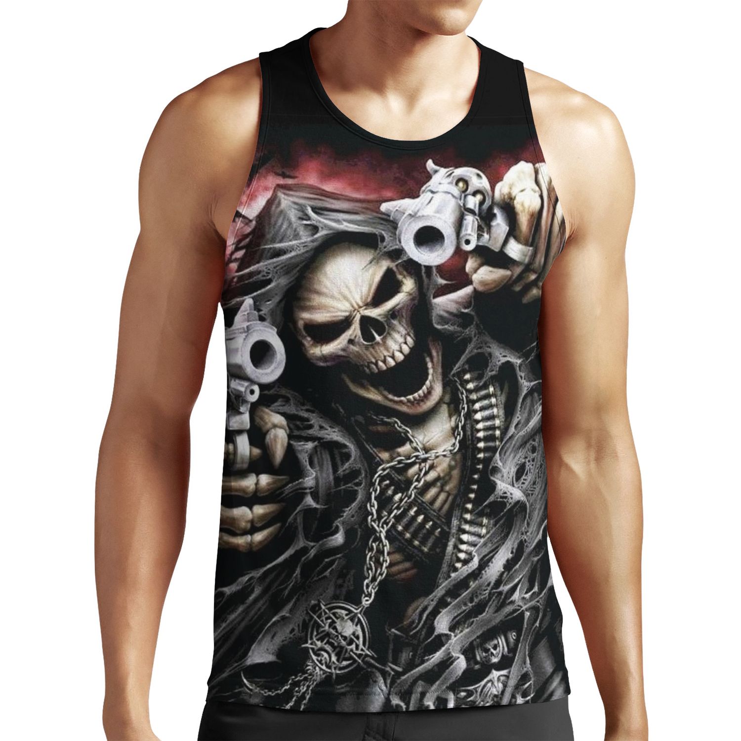 Death With Guns All-over-print Unisex Tank Top