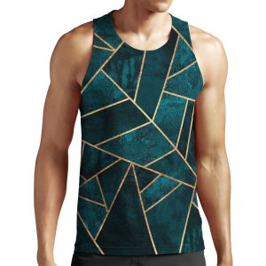 Deep Teal Stone All-over-print Unisex Tank Top