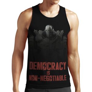 Democracy Is Non Negotiable Liberty Prime All-over-print Unisex Tank Top