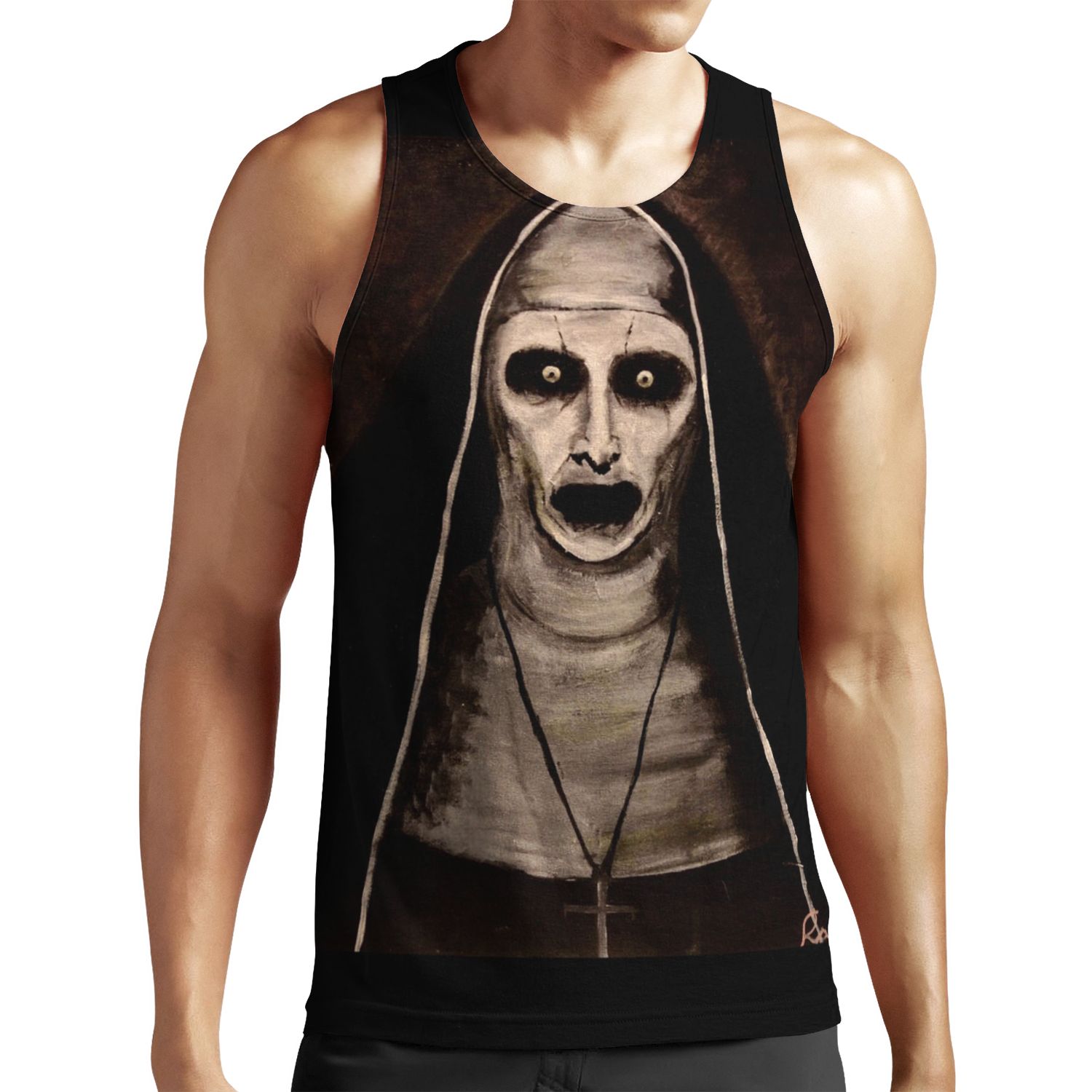 Demonic Sister Valak All-over-print Unisex Tank Top