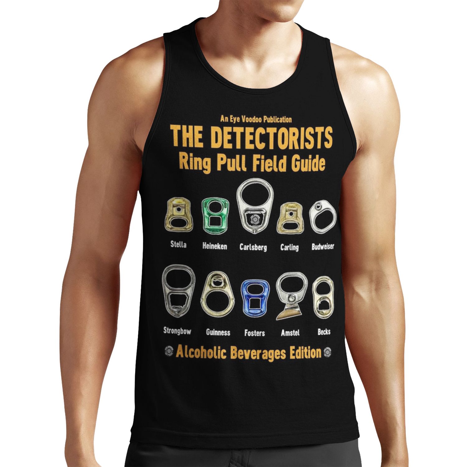 Detectorists Ring Pull Field Guide Booze Edition Eye Voodoo All-over-print Unisex Tank Top