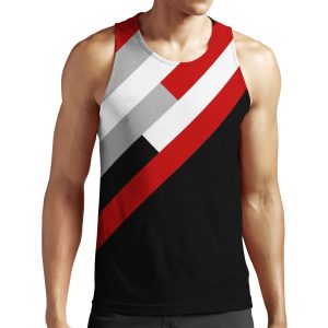 Diagonal Stripes Pattern All-over-print Unisex Tank Top