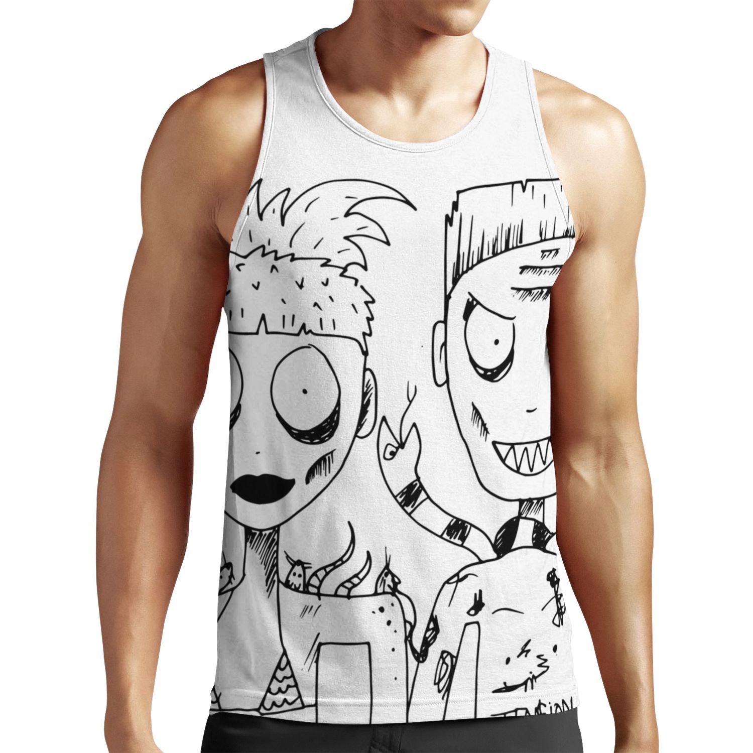 Die Antwoord Yolandi And Amp%3B Ninja All-over-print Unisex Tank Top
