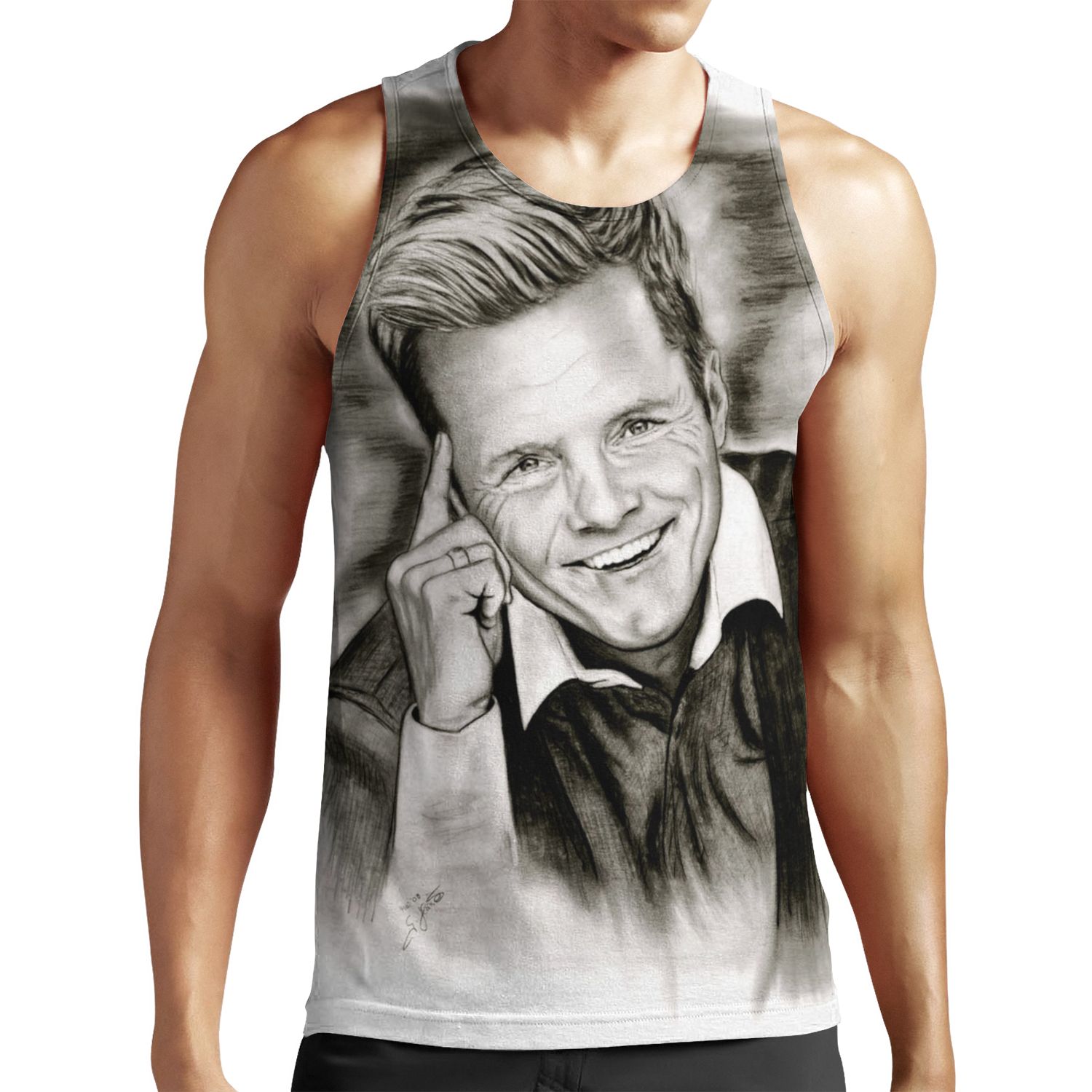 Dieter In Black And White All-over-print Unisex Tank Top