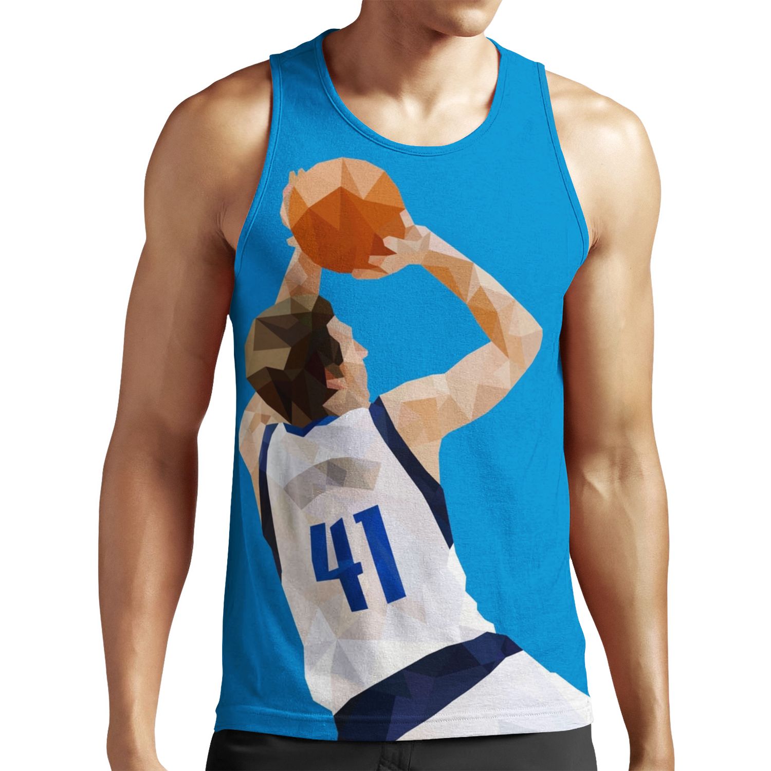Dirk Nowitzki Fadeaway All-over-print Unisex Tank Top