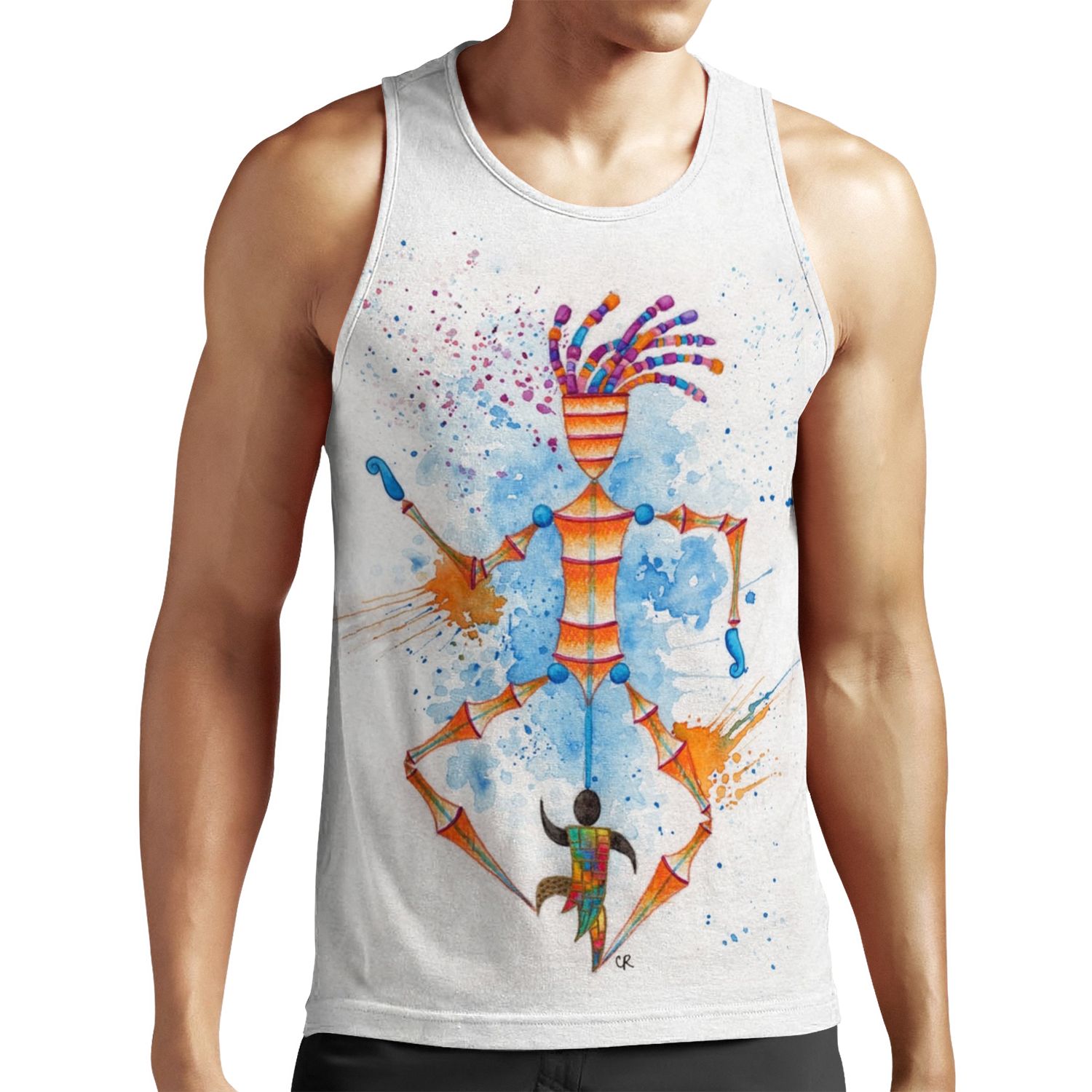 Disc Man All-over-print Unisex Tank Top