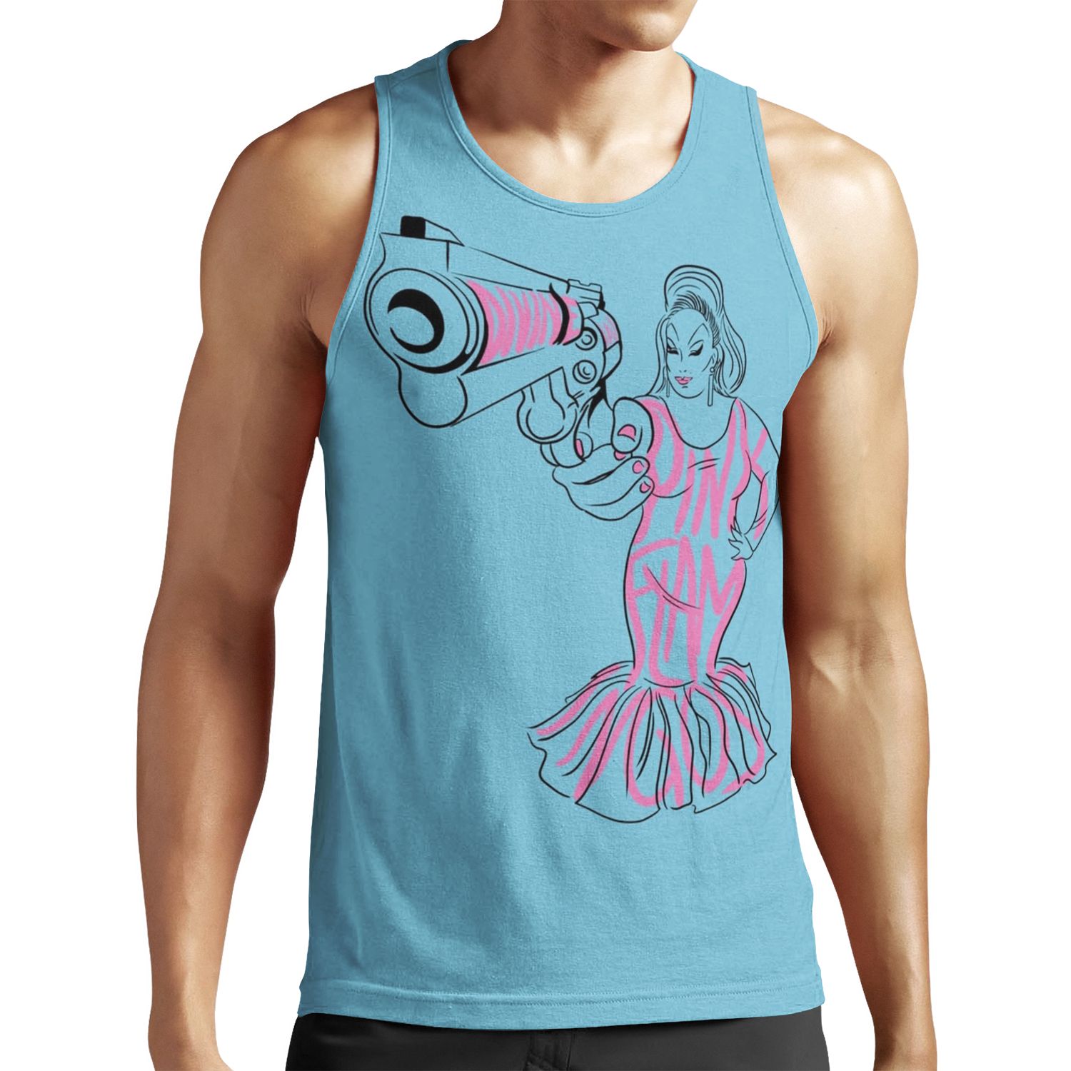 Divine John Waters Pink Flamingos All-over-print Unisex Tank Top