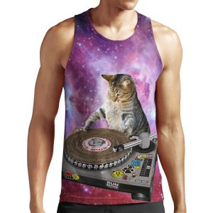 Dj Space Cat All-over-print Unisex Tank Top