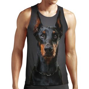 Doberman All-over-print Unisex Tank Top