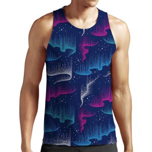 Dotwork Aurora Borealis All-over-print Unisex Tank Top