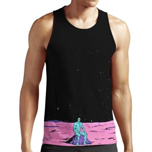 Dr Manhattan Sitting On Mars Comic All-over-print Unisex Tank Top