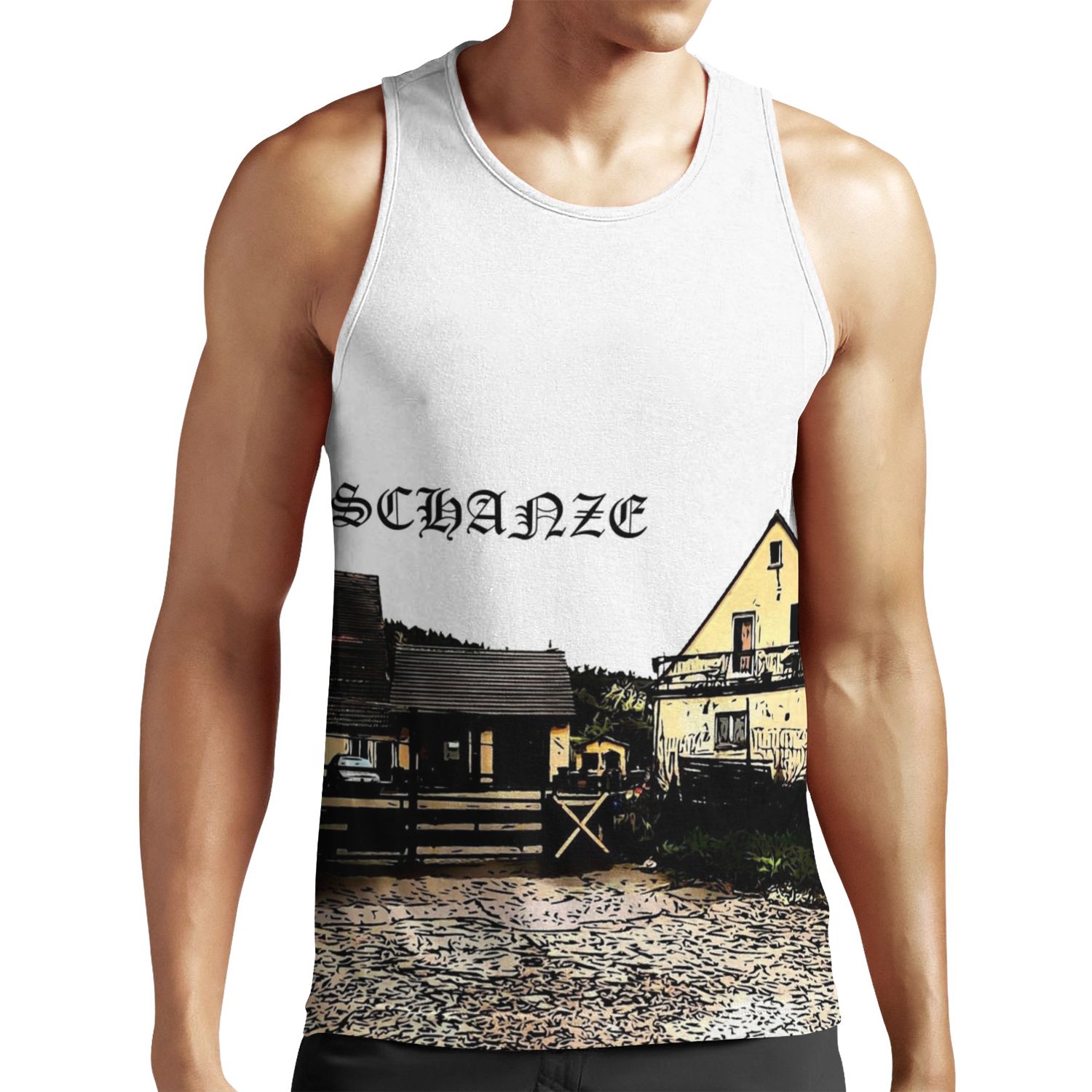 Dragon S Hill Panorama Design All-over-print Unisex Tank Top