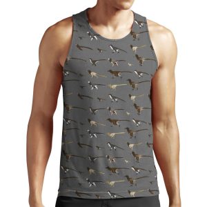 Dromaeosaur Pattern All-over-print Unisex Tank Top