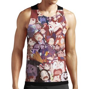 Dumb Akko Faces All-over-print Unisex Tank Top