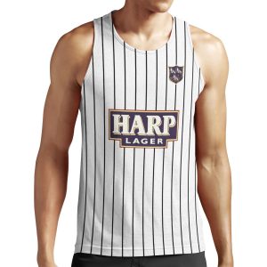 Dundalk Football Club In Black And White Retro 1987 88 Home Shirt All-over-print Unisex Tank Top