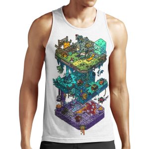 Dungeons And Isometric Dragons All-over-print Unisex Tank Top