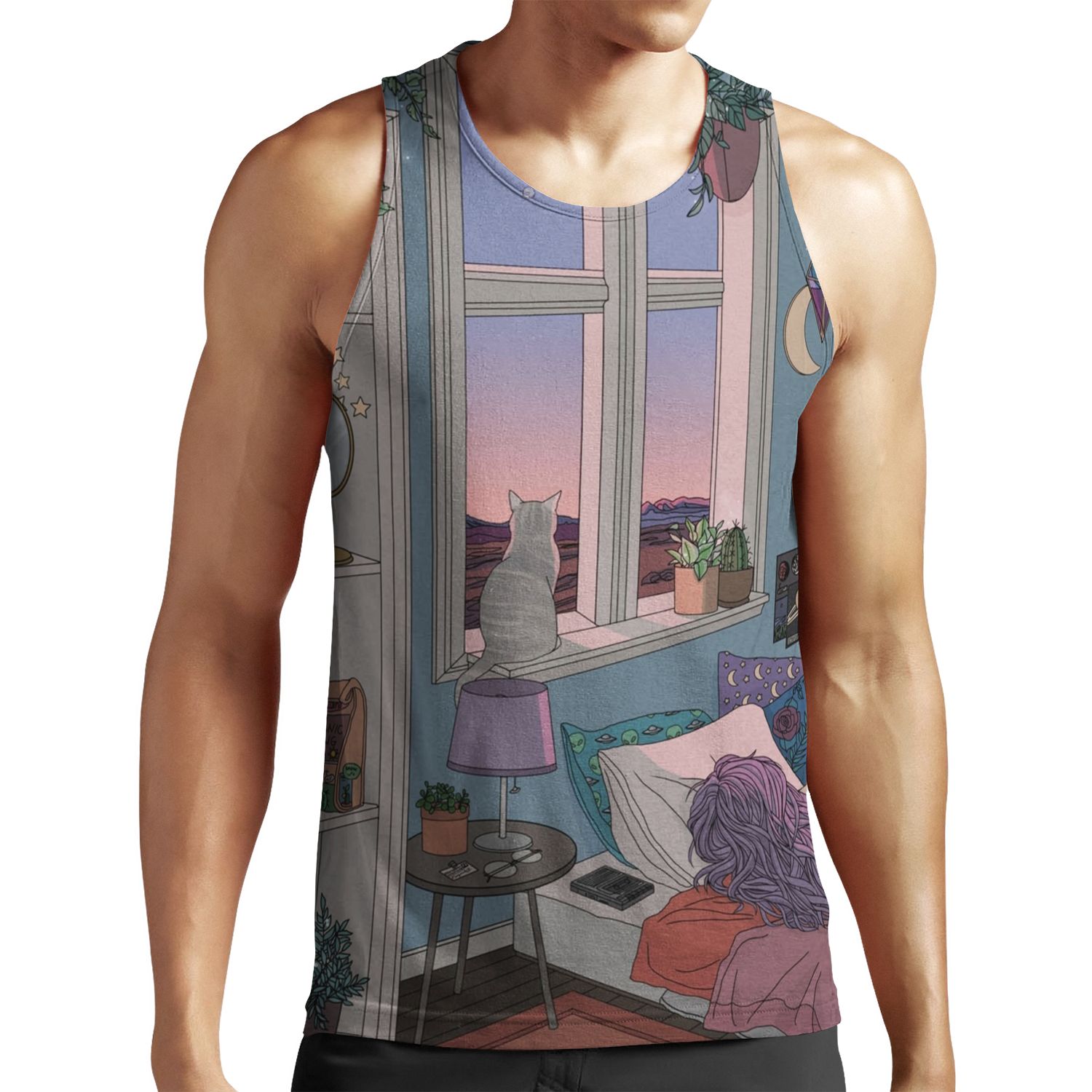 Early Morning All-over-print Unisex Tank Top