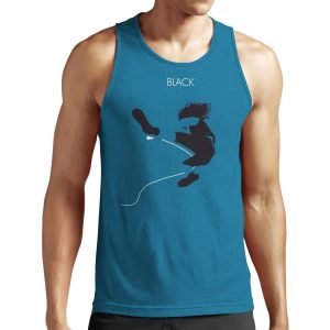 Eddie V Black All-over-print Unisex Tank Top