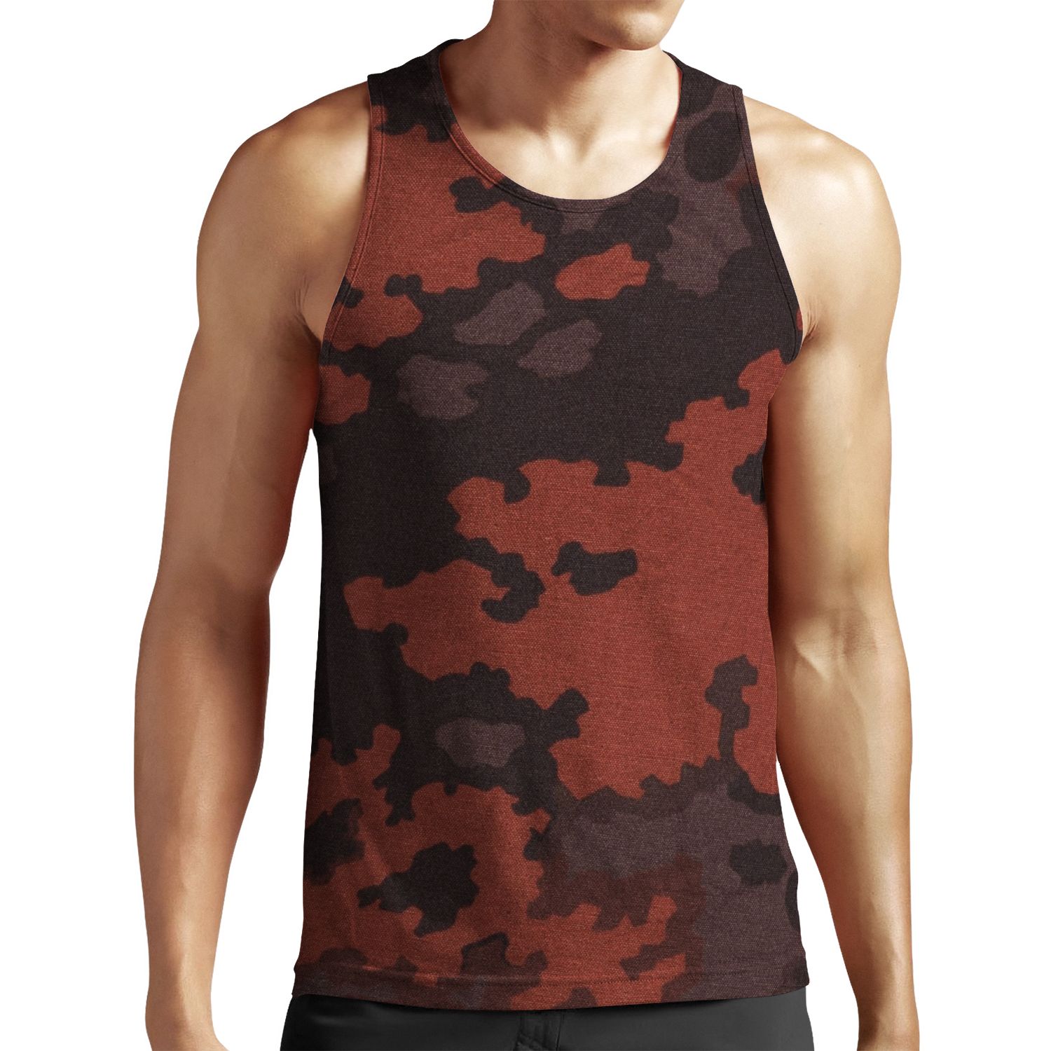 Eichenlaubmuster Autumn Ss Dotted German Ww2 Camouflage All-over-print Unisex Tank Top