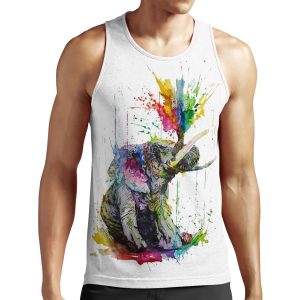Elephant All-over-print Unisex Tank Top
