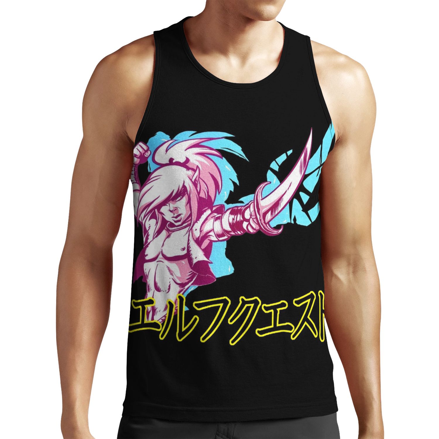 Elfquest Katakana All-over-print Unisex Tank Top