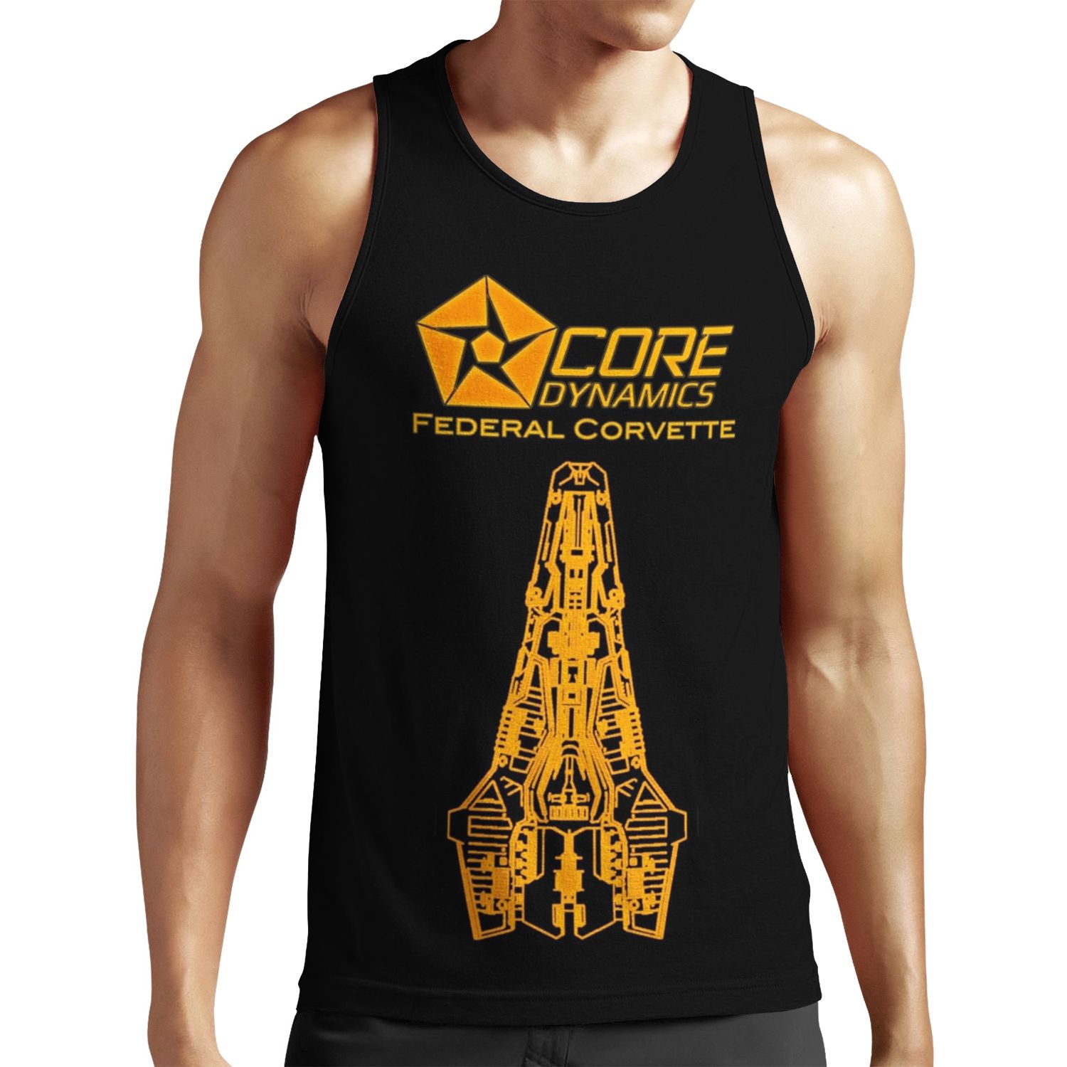 Elite Dangerous Federal Corvette All-over-print Unisex Tank Top