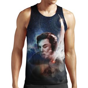 Elon Musk Blast Off All-over-print Unisex Tank Top