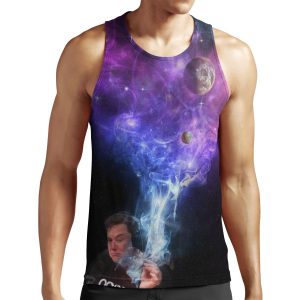 Elon Musk Smokes Weed All-over-print Unisex Tank Top