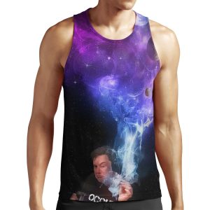Elon Musk Smoking The Universe All-over-print Unisex Tank Top