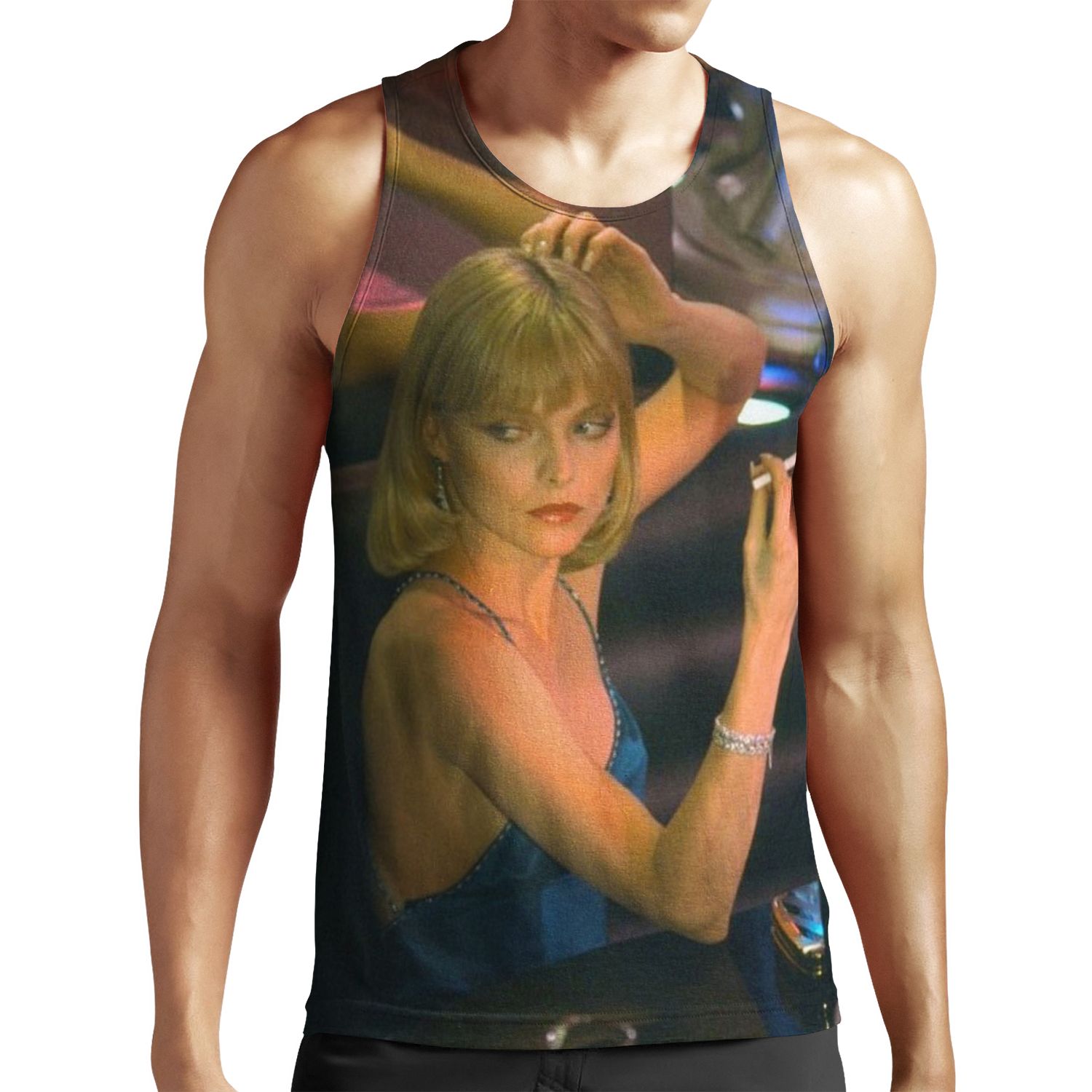 Elvira Hancock Scarface 1983 All-over-print Unisex Tank Top