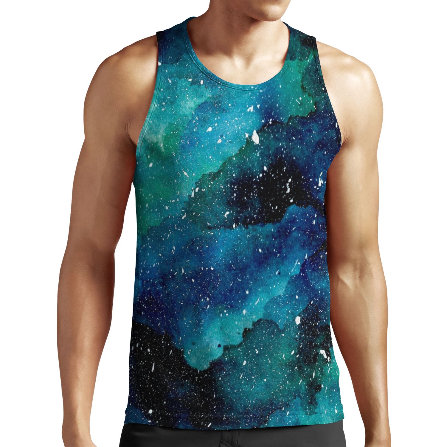Emerald Galaxy All-over-print Unisex Tank Top